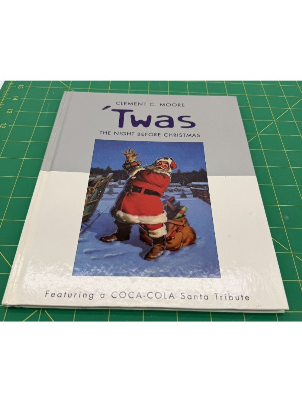 Vintage 2001 Coca Cola Santa Hallmark Twas The Night Before Christmas Hardcover